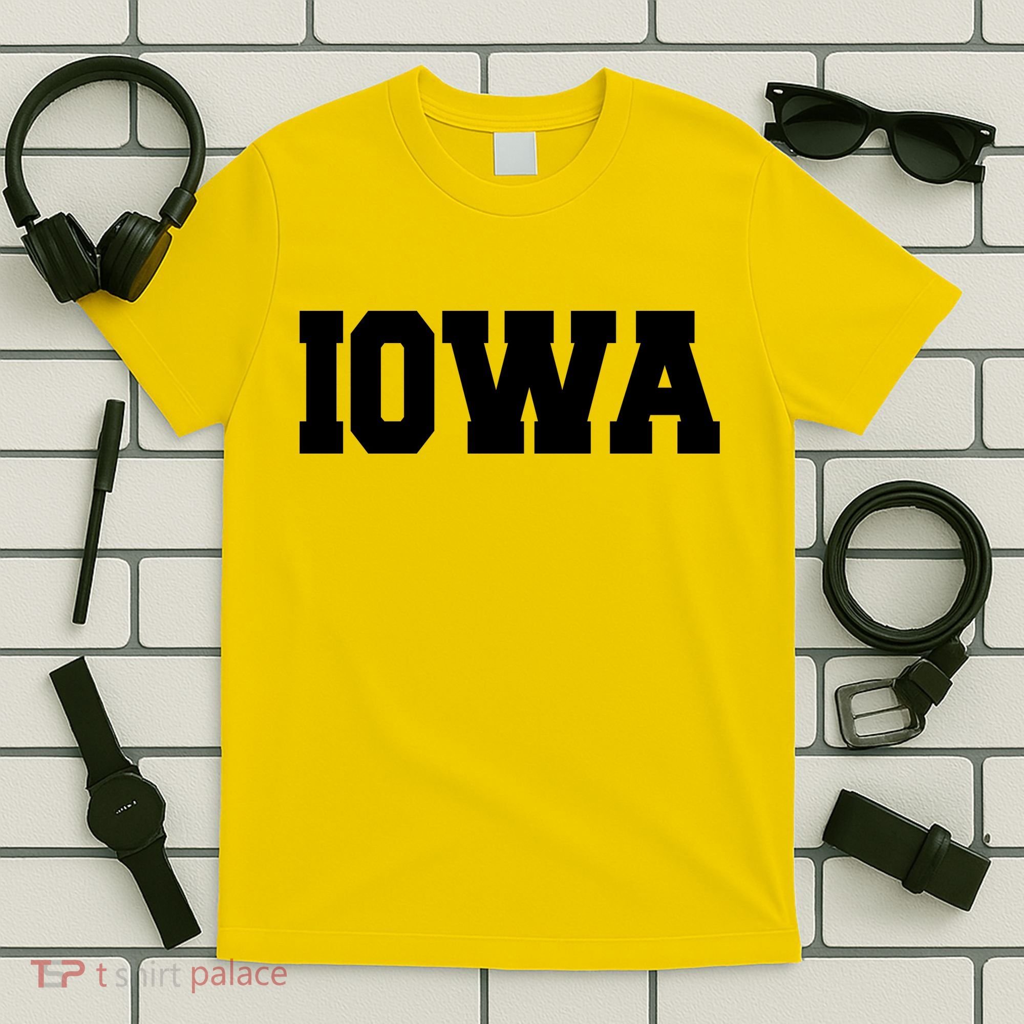 IOWA Team College University Logo T-Shirt