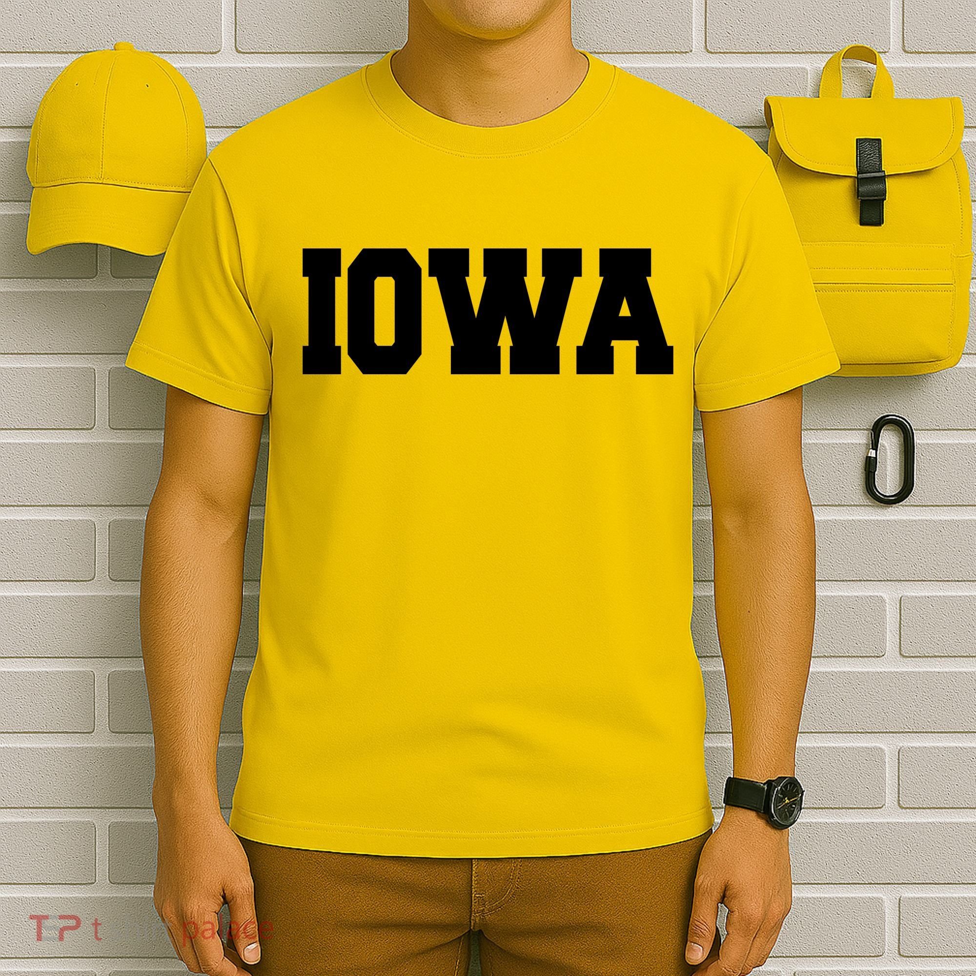 IOWA Team College University Logo T-Shirt