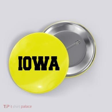 IOWA Team College University Logo Button