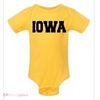 IOWA Team College University Logo Baby Bodysuit thumb 0