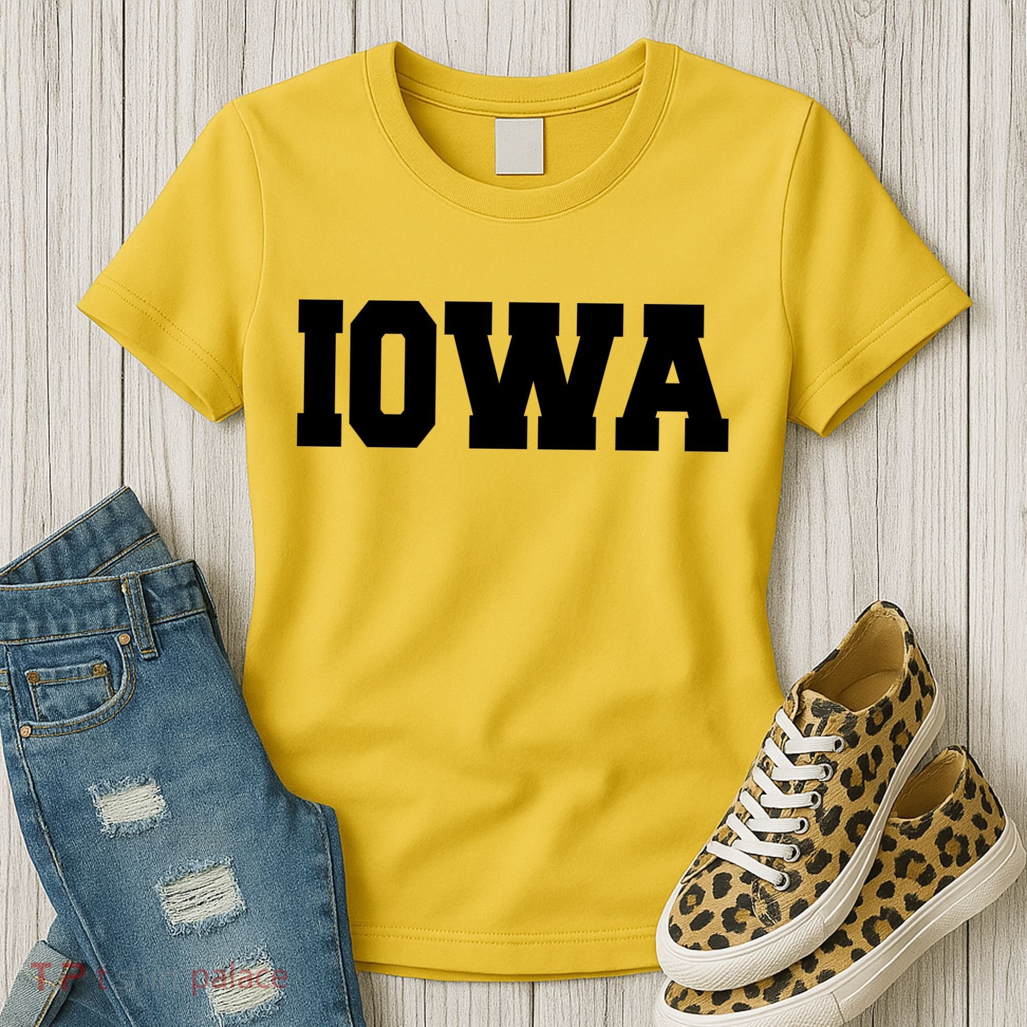 IOWA Team College University Logo Women's T-Shirt