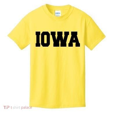 IOWA Team College University Logo Kids T-Shirt