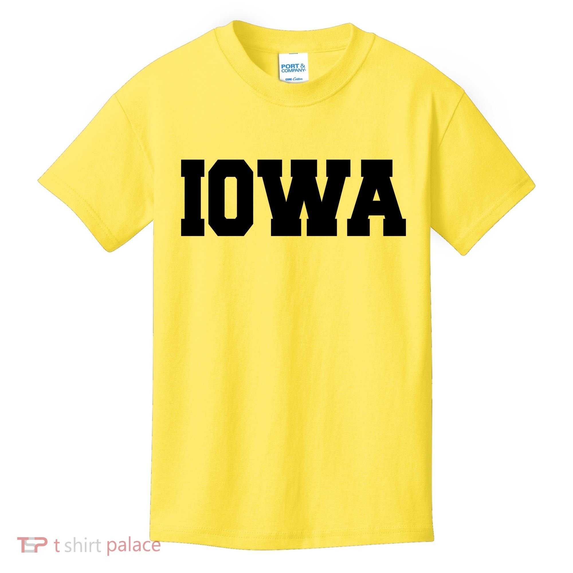 IOWA Team College University Logo Kids T-Shirt