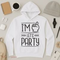 I'm One Years Old Let's Party Birthday Hoodie thumb 3