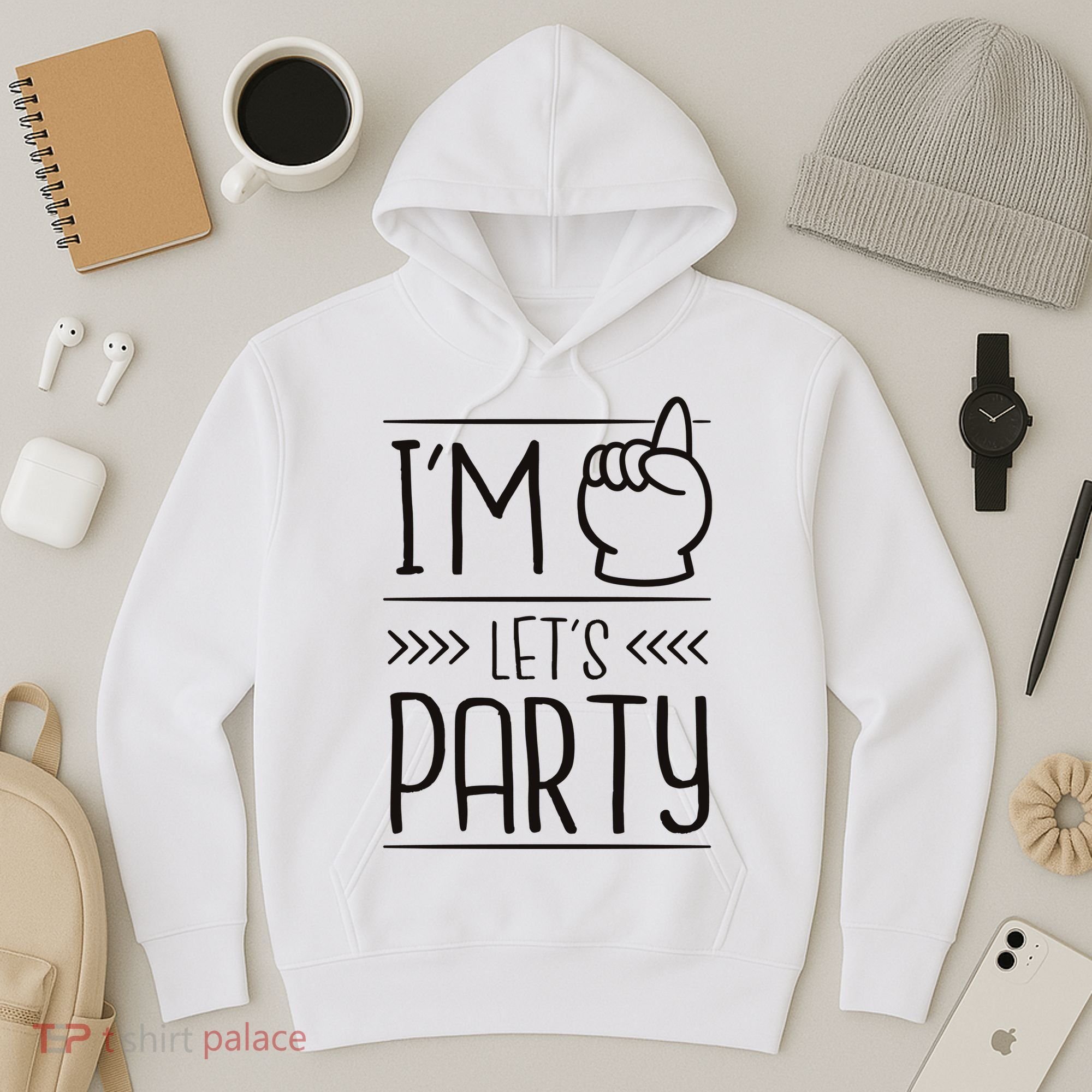 I'm One Years Old Let's Party Birthday Hoodie