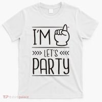I'm One Years Old Let's Party Birthday T-Shirt thumb 0