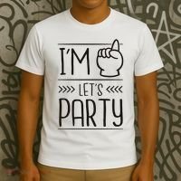 I'm One Years Old Let's Party Birthday T-Shirt thumb 3
