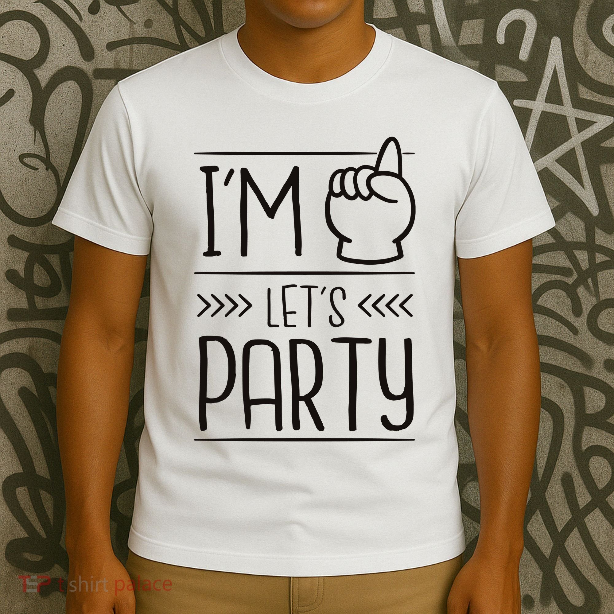 I'm One Years Old Let's Party Birthday T-Shirt