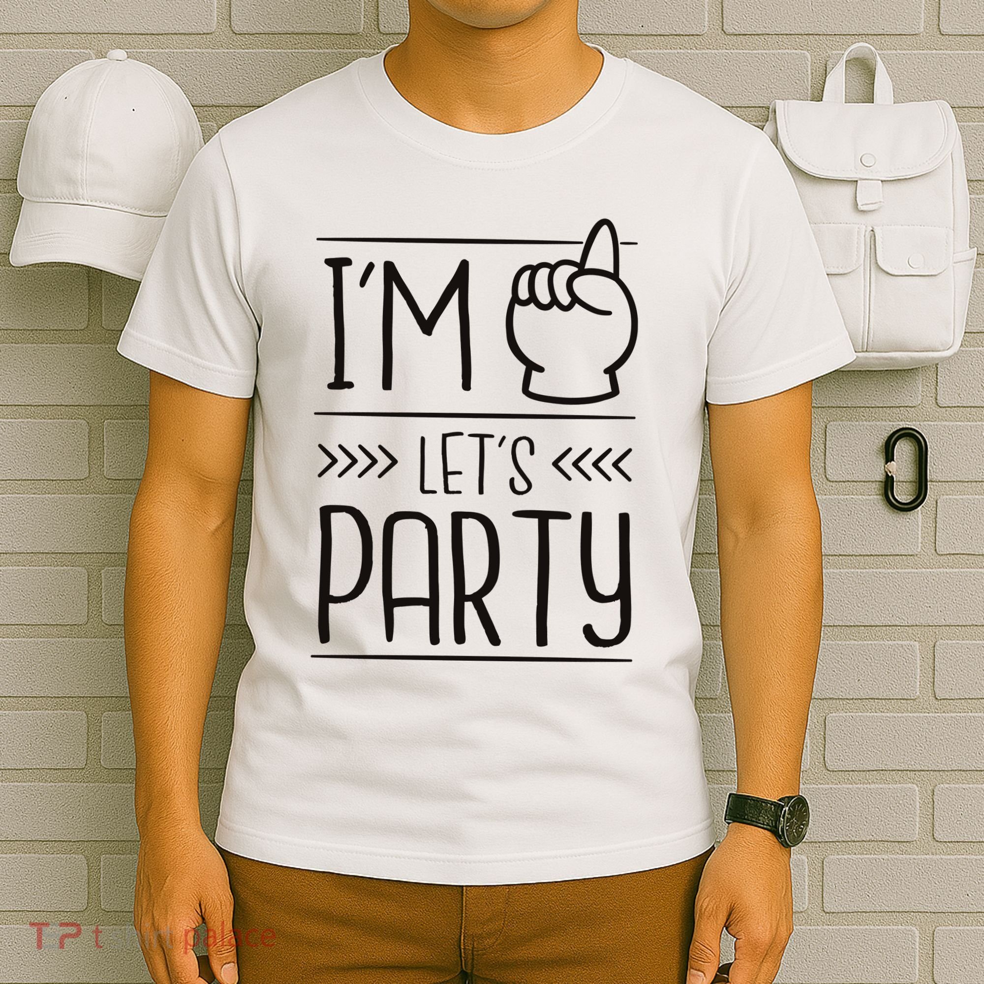I'm One Years Old Let's Party Birthday T-Shirt