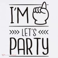 I'm One Years Old Let's Party Birthday Women's Hoodie thumb 2