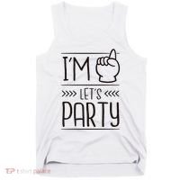 I'm One Years Old Let's Party Birthday Tank Top thumb 0