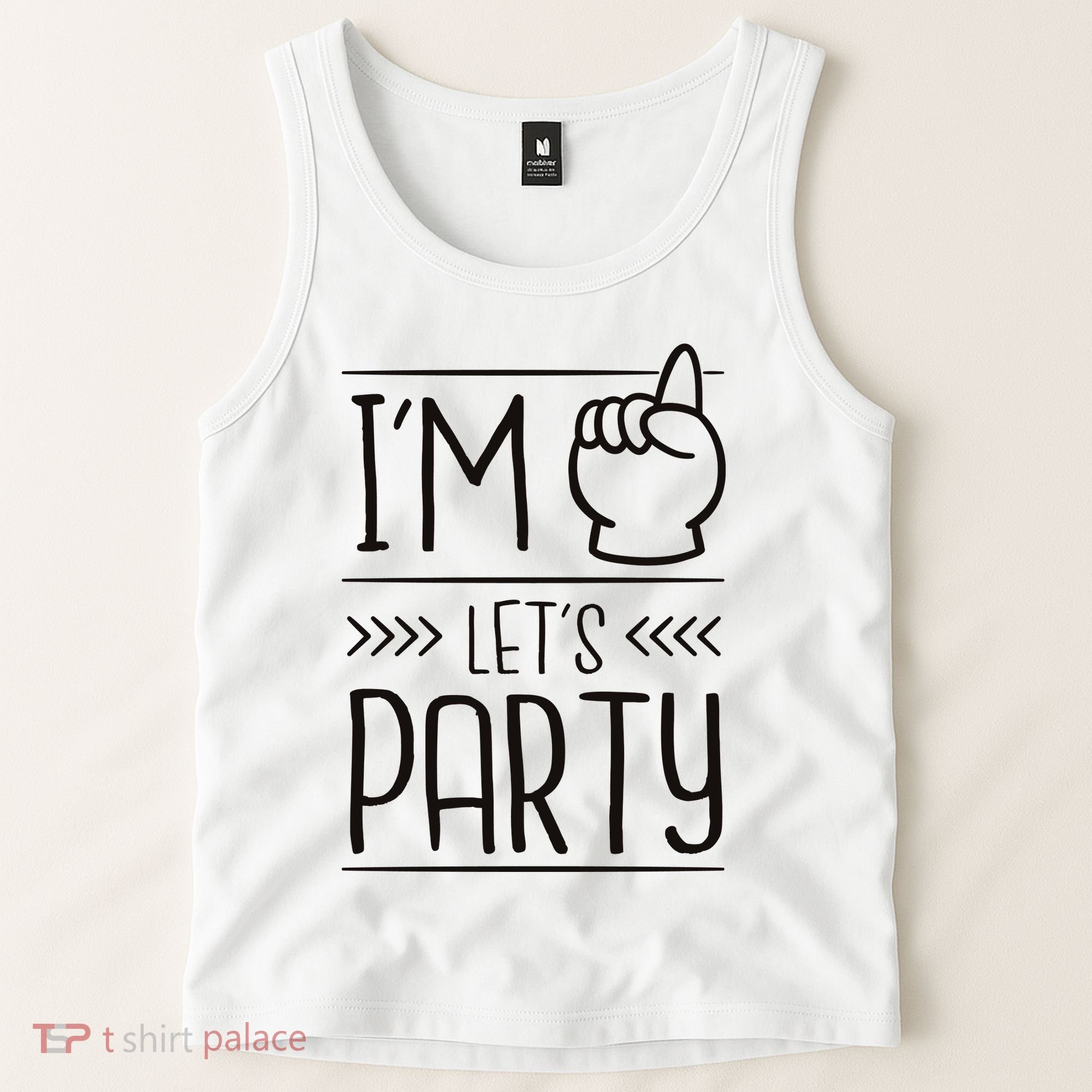 I'm One Years Old Let's Party Birthday Tank Top
