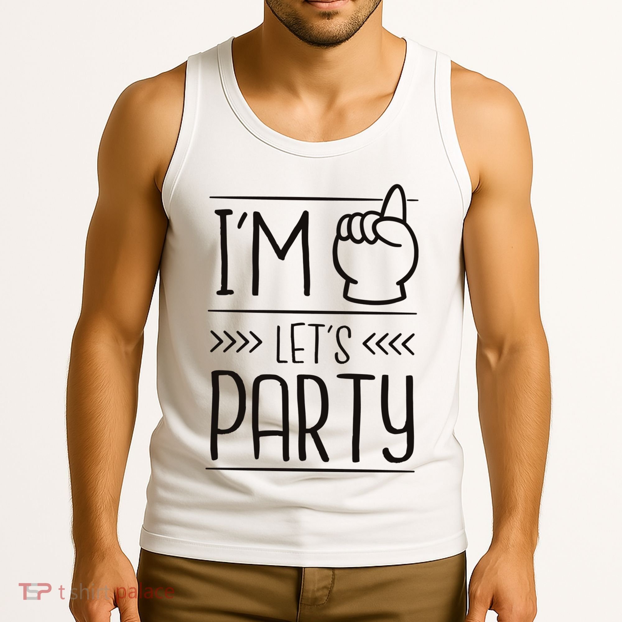 I'm One Years Old Let's Party Birthday Tank Top