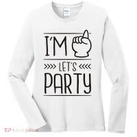 I'm One Years Old Let's Party Birthday Women's Long Sleeve Shirt thumb 0