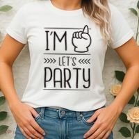 I'm One Years Old Let's Party Birthday Women's T-Shirt thumb 2