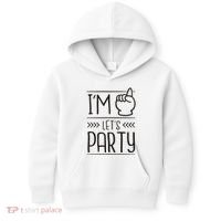 I'm One Years Old Let's Party Birthday Kids Hoodie thumb 0