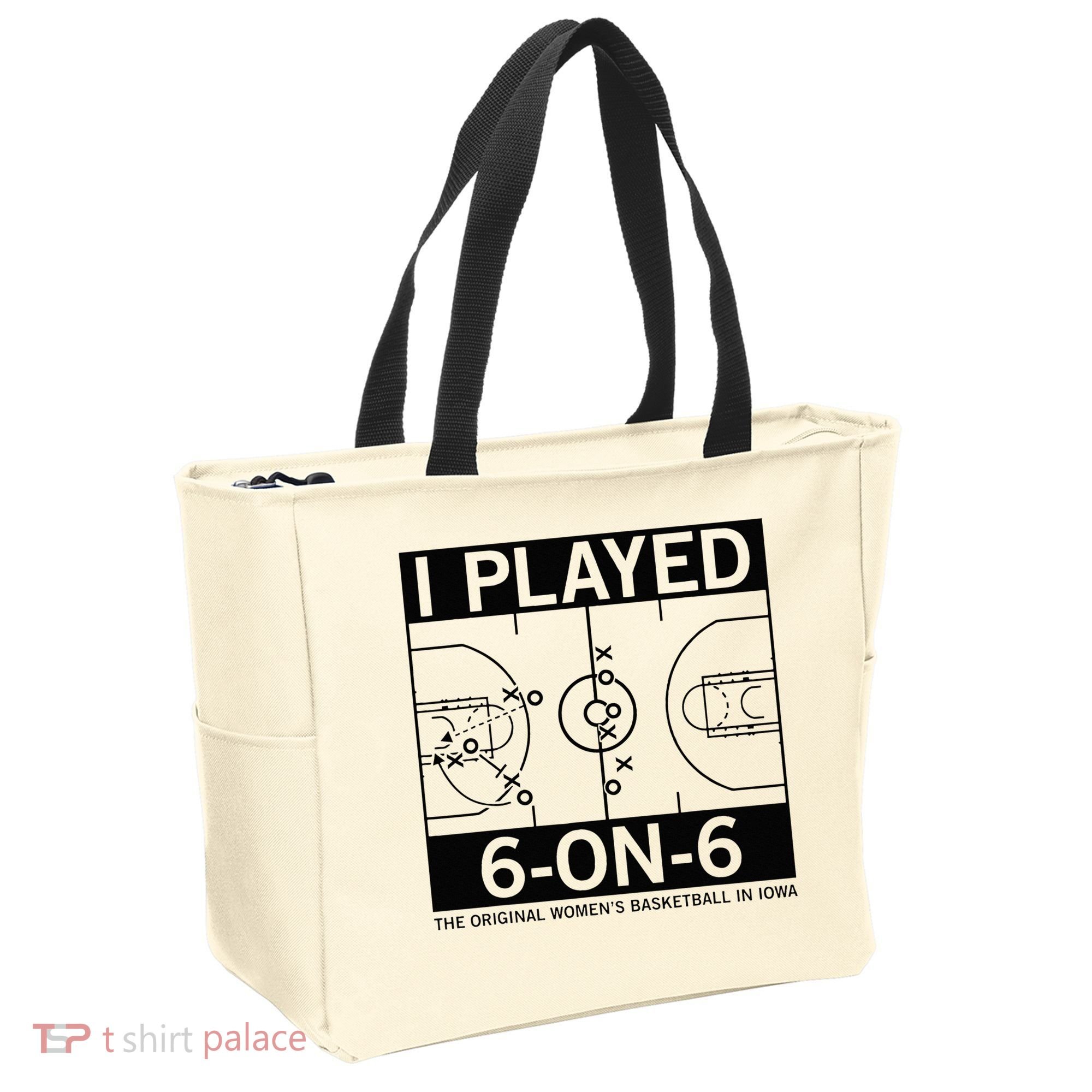 I Played 6 On 6 The Original Basketball In Iowa Tote Bag