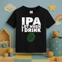 IPA lot when I drink Toddler T-Shirt thumb 3