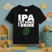 IPA lot when I drink Toddler T-Shirt thumb 3