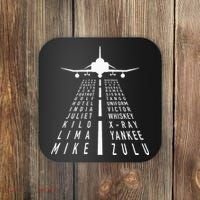 International Phonetic Alphabet With F4 Phantom Ii Coaster thumb 0