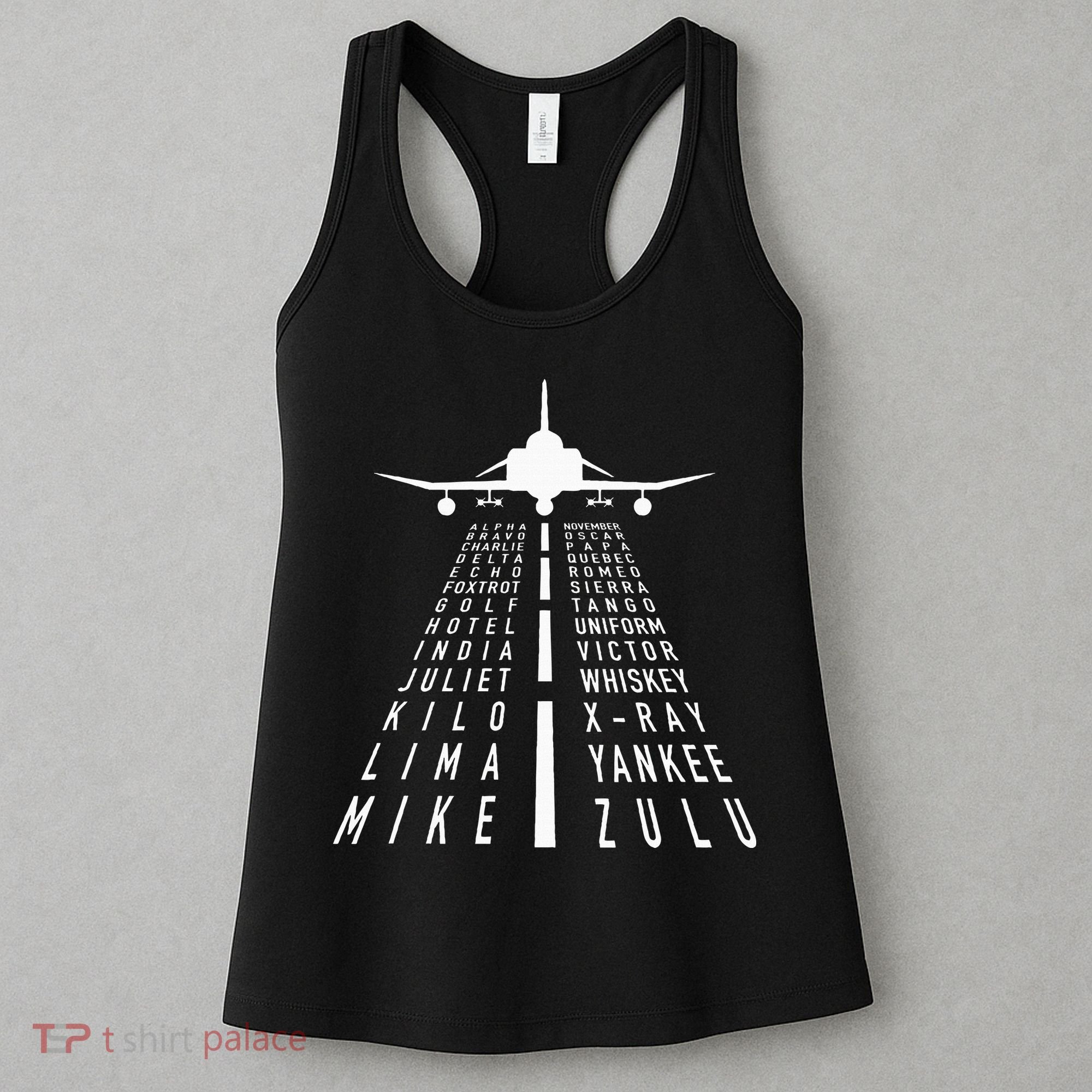 International Phonetic Alphabet With F4 Phantom Ii Women's Tank Top