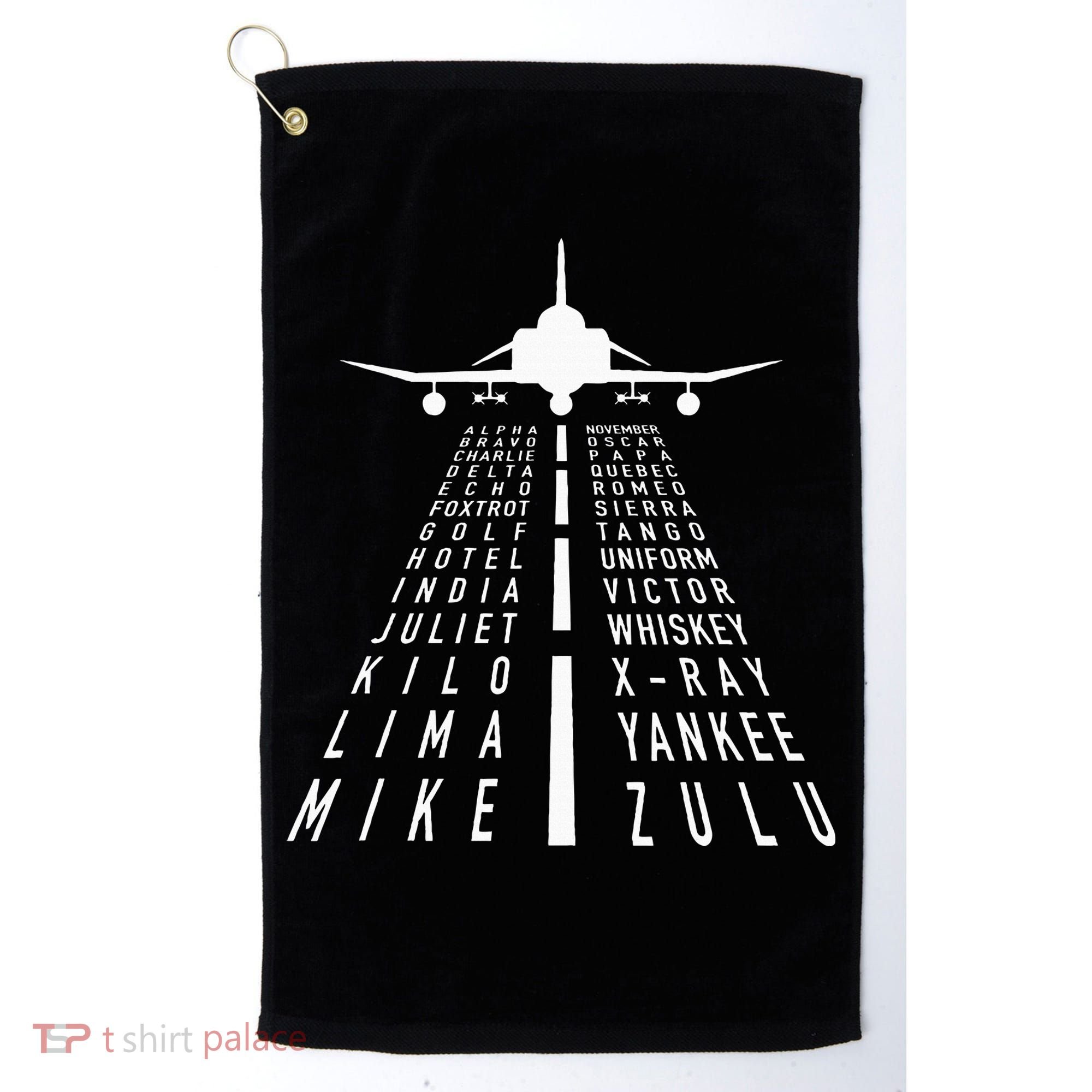 International Phonetic Alphabet With F4 Phantom Ii Golf Towel