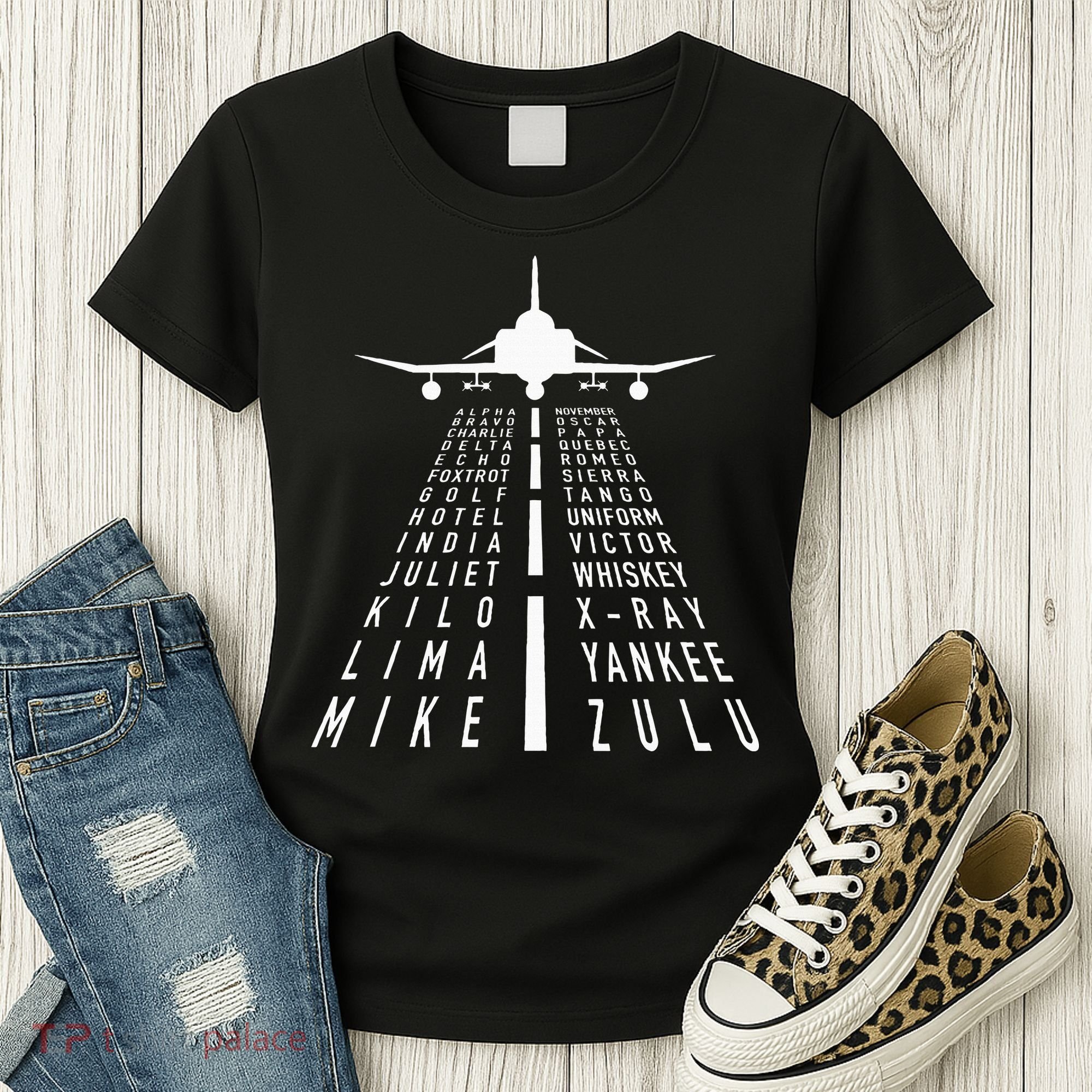 International Phonetic Alphabet With F4 Phantom Ii Women's T-Shirt