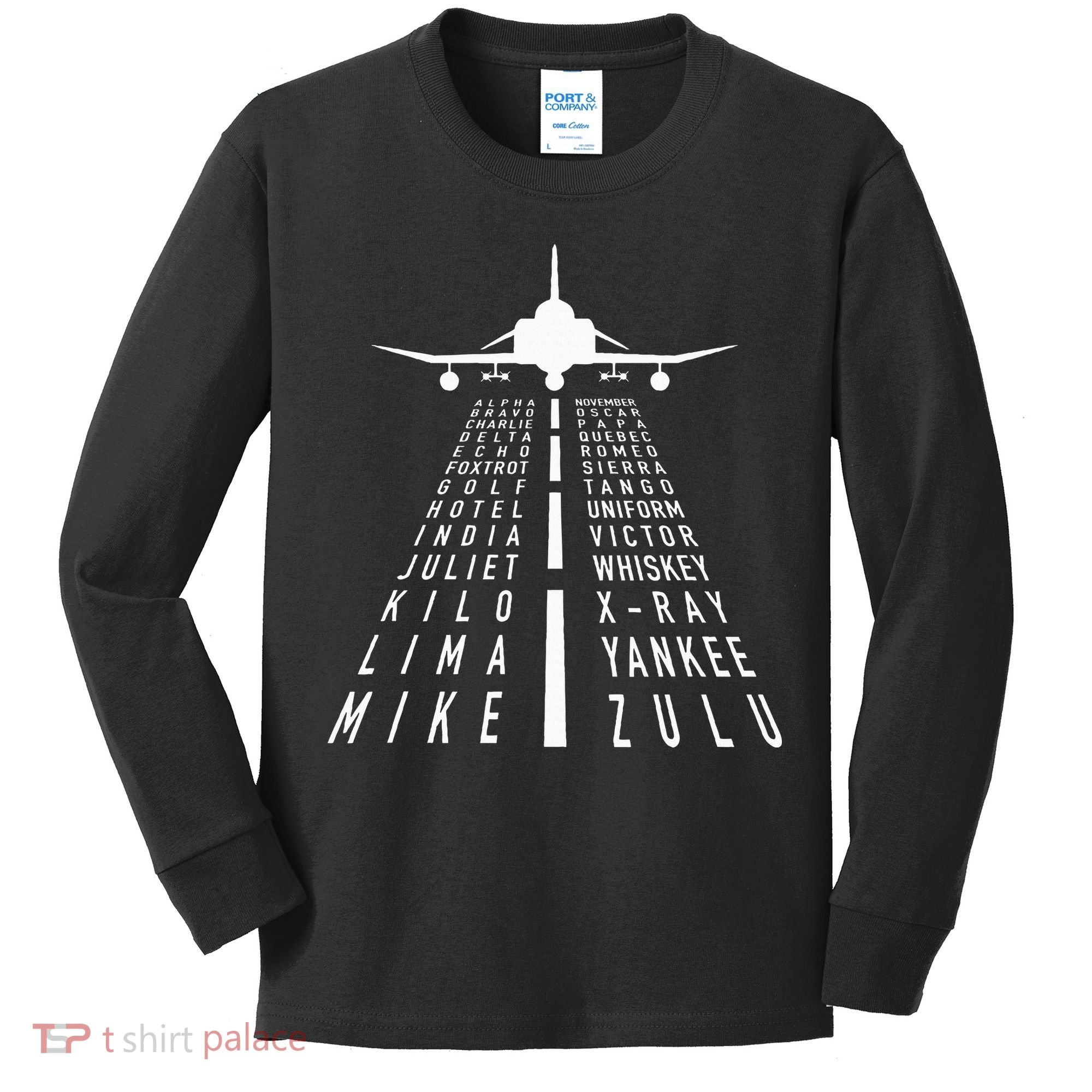 International Phonetic Alphabet With F4 Phantom Ii Kids Long Sleeve Shirt