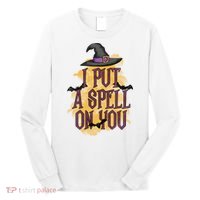 I Put A Spell On You Gift For Halloween Day Long Sleeve Shirt thumb 0