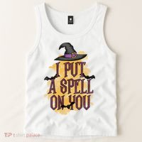 I Put A Spell On You Gift For Halloween Day Tank Top thumb 2