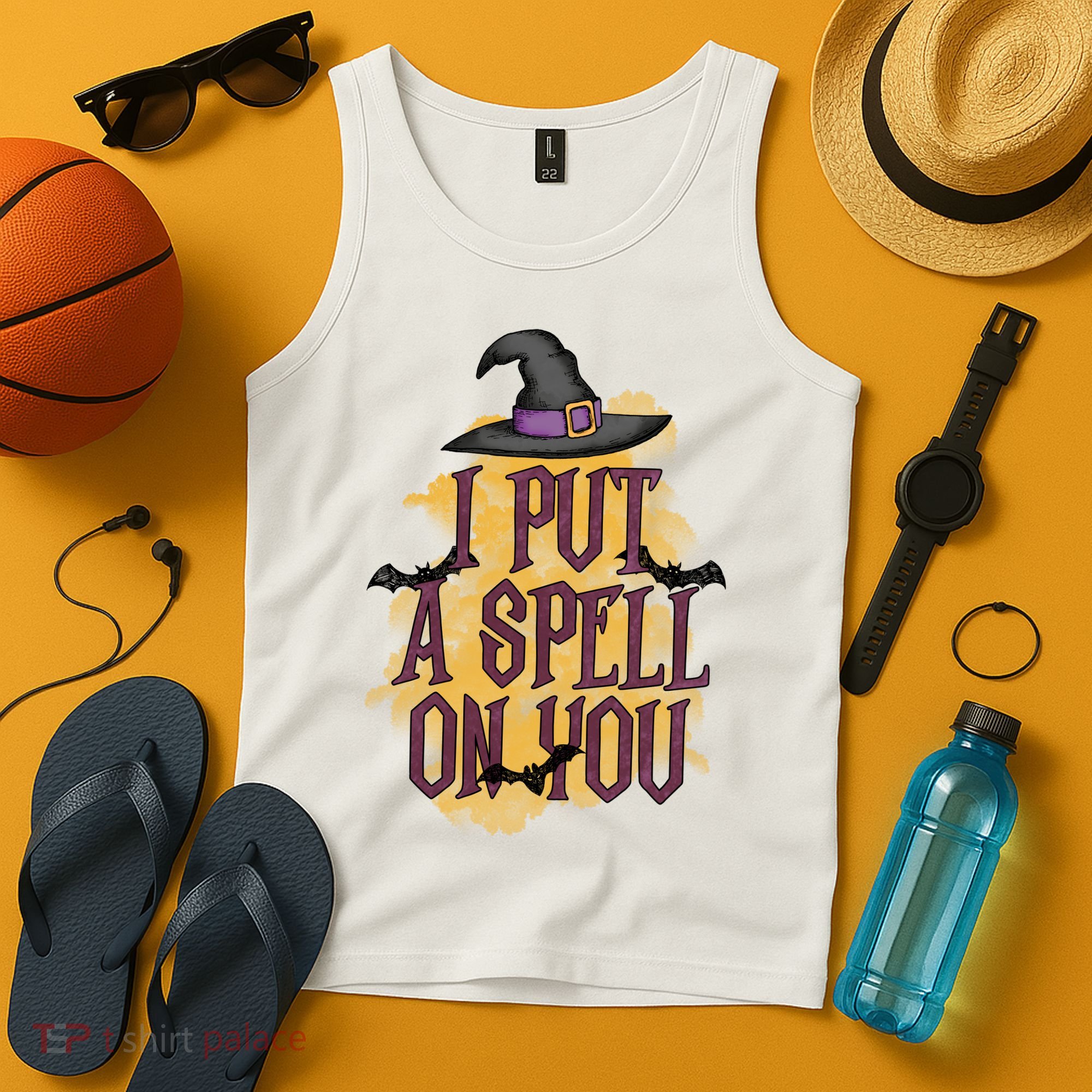I Put A Spell On You Gift For Halloween Day Tank Top