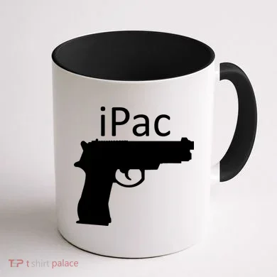 iPac Pack Gun Coffee Mug back