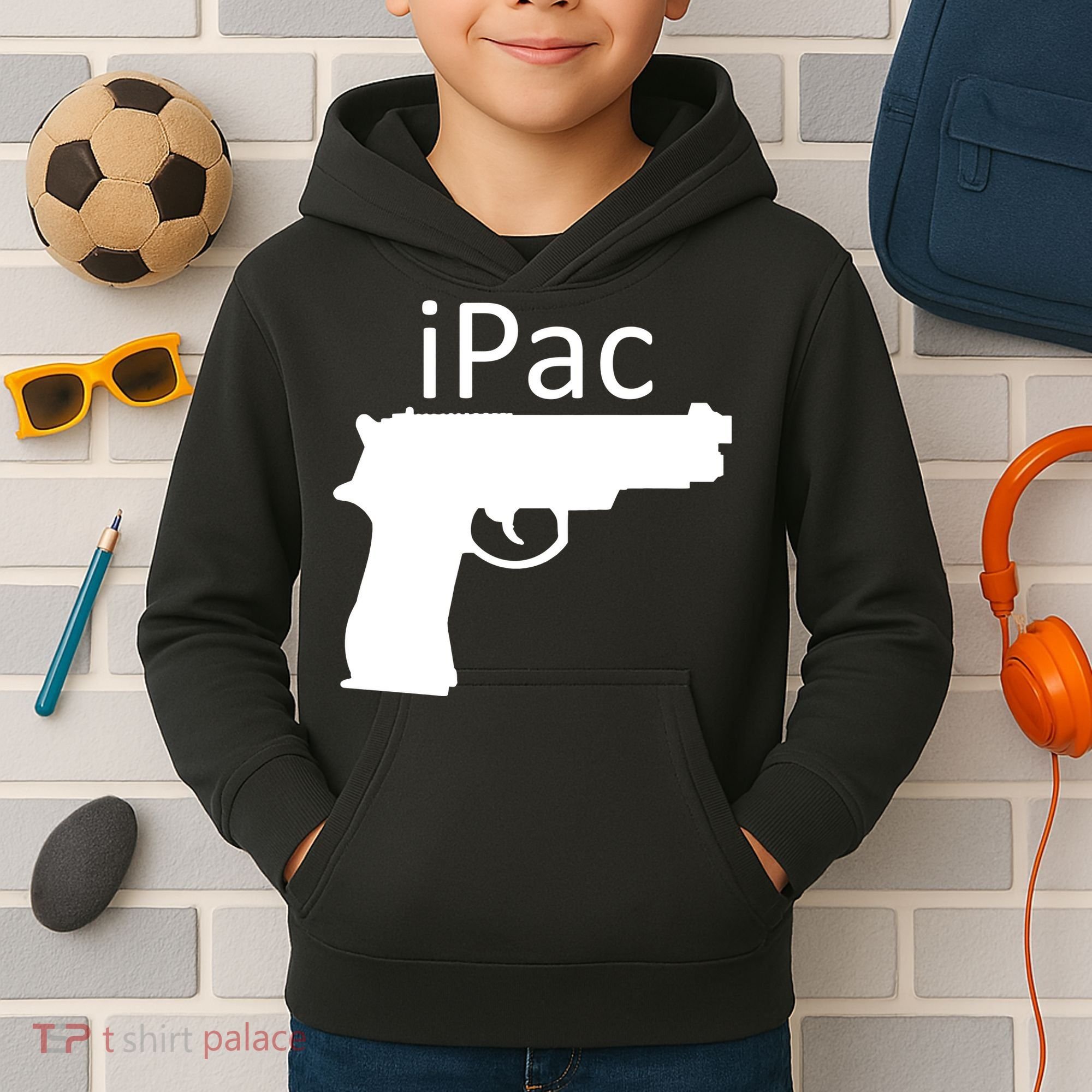 iPac Pack Gun Kids Hoodie