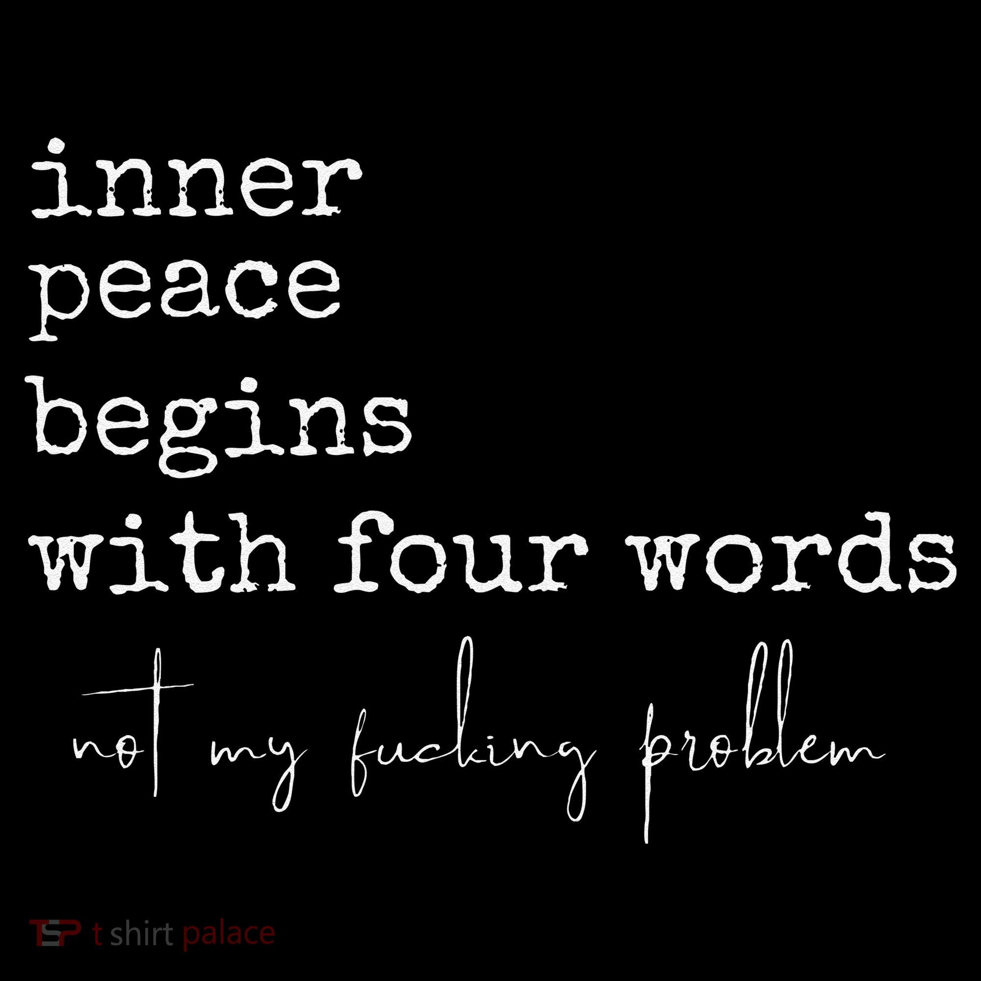 Inner Peace Begins With Four Words Ornament