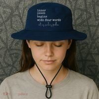 Inner Peace Begins With Four Words Bucket Hat thumb 3