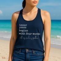 Inner Peace Begins With Four Words Women's Tank Top thumb 2