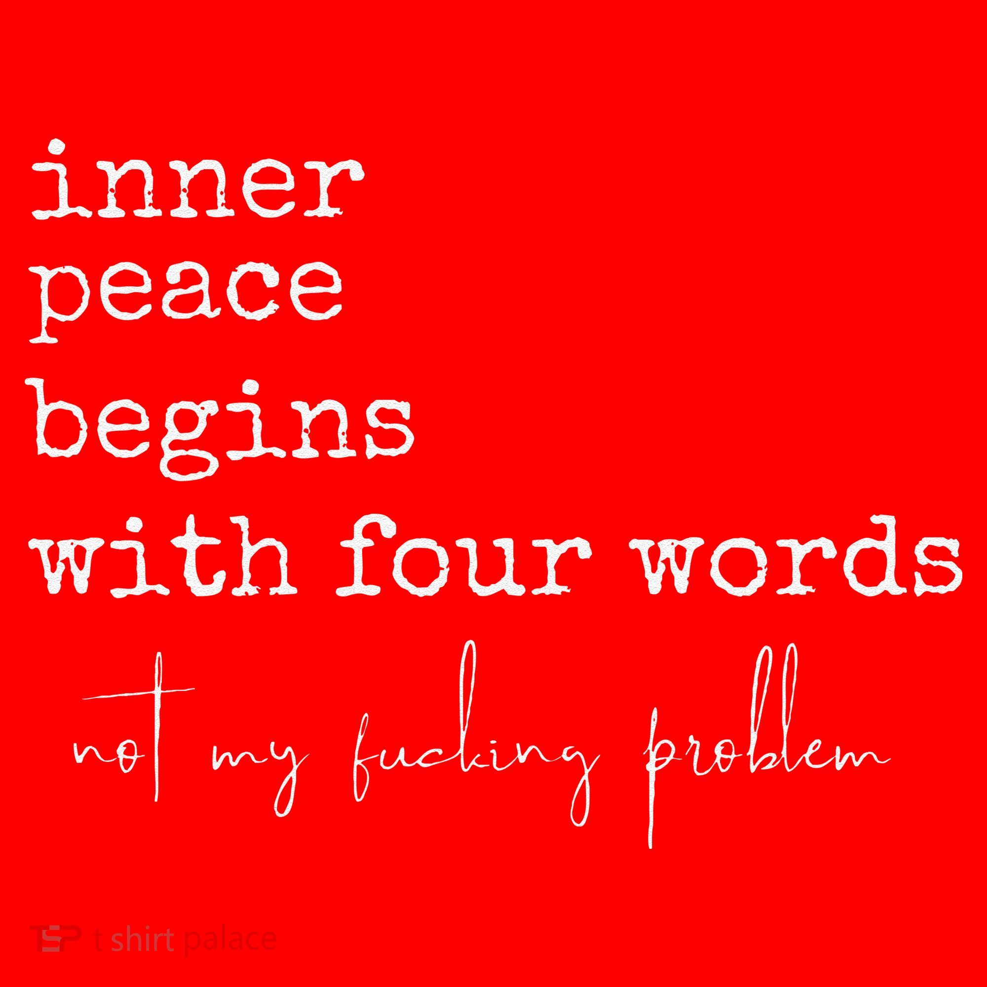 Inner Peace Begins With Four Words Santa Hat