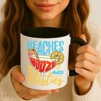 Island Party Beach Bachelorette Gift Beaches Booze And Besties Meaningful Gift Coffee Mug thumb 3