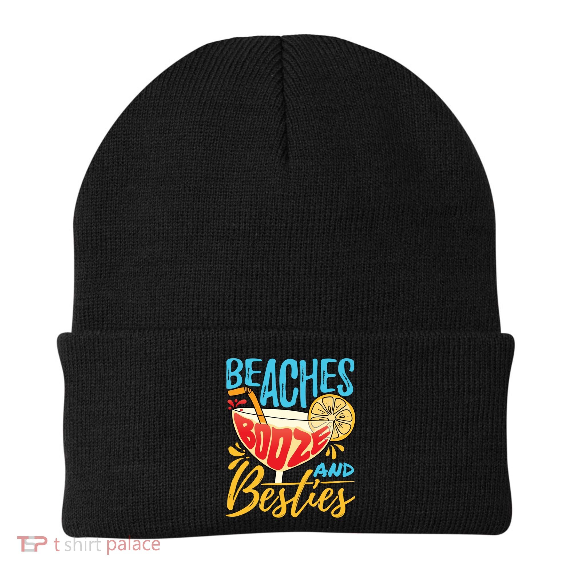 Island Party Beach Bachelorette Gift Beaches Booze And Besties Meaningful Gift Beanie