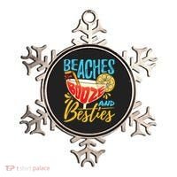 Island Party Beach Bachelorette Gift Beaches Booze And Besties Meaningful Gift Ornament thumb 0