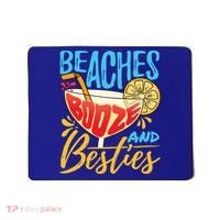 Island Party Beach Bachelorette Gift Beaches Booze And Besties Meaningful Gift Mousepad thumb 0