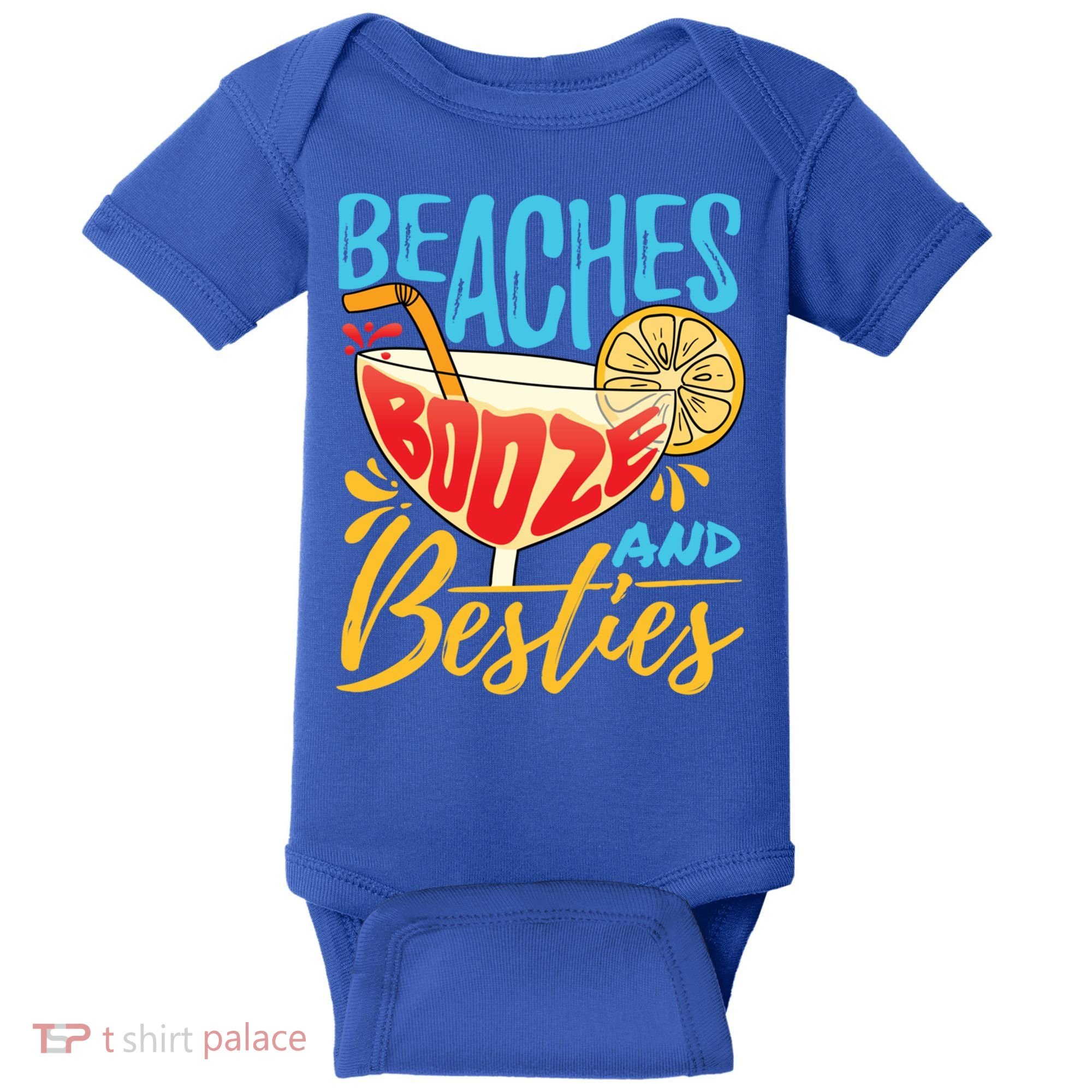 Island Party Beach Bachelorette Gift Beaches Booze And Besties Meaningful Gift Baby Bodysuit