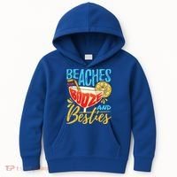 Island Party Beach Bachelorette Gift Beaches Booze And Besties Meaningful Gift Kids Hoodie thumb 0