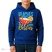 Island Party Beach Bachelorette Gift Beaches Booze And Besties Meaningful Gift Kids Hoodie thumb 4