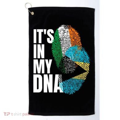Irish Plus Bahamian Mix Dna Flag Heritage Gift Golf Towel
