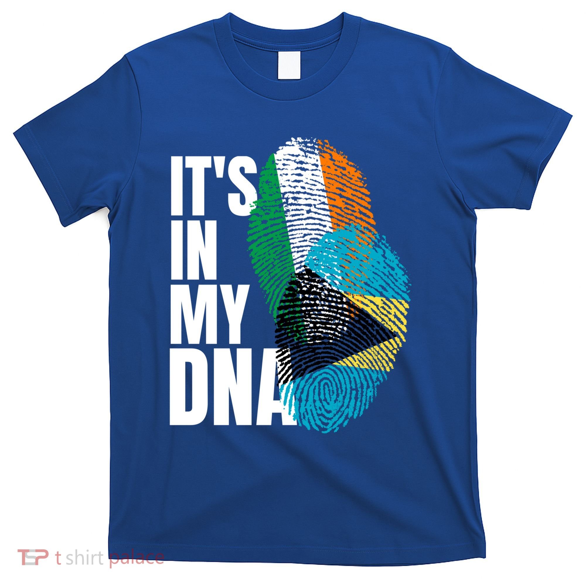 Irish Plus Bahamian Mix Dna Flag Heritage Gift T-Shirt