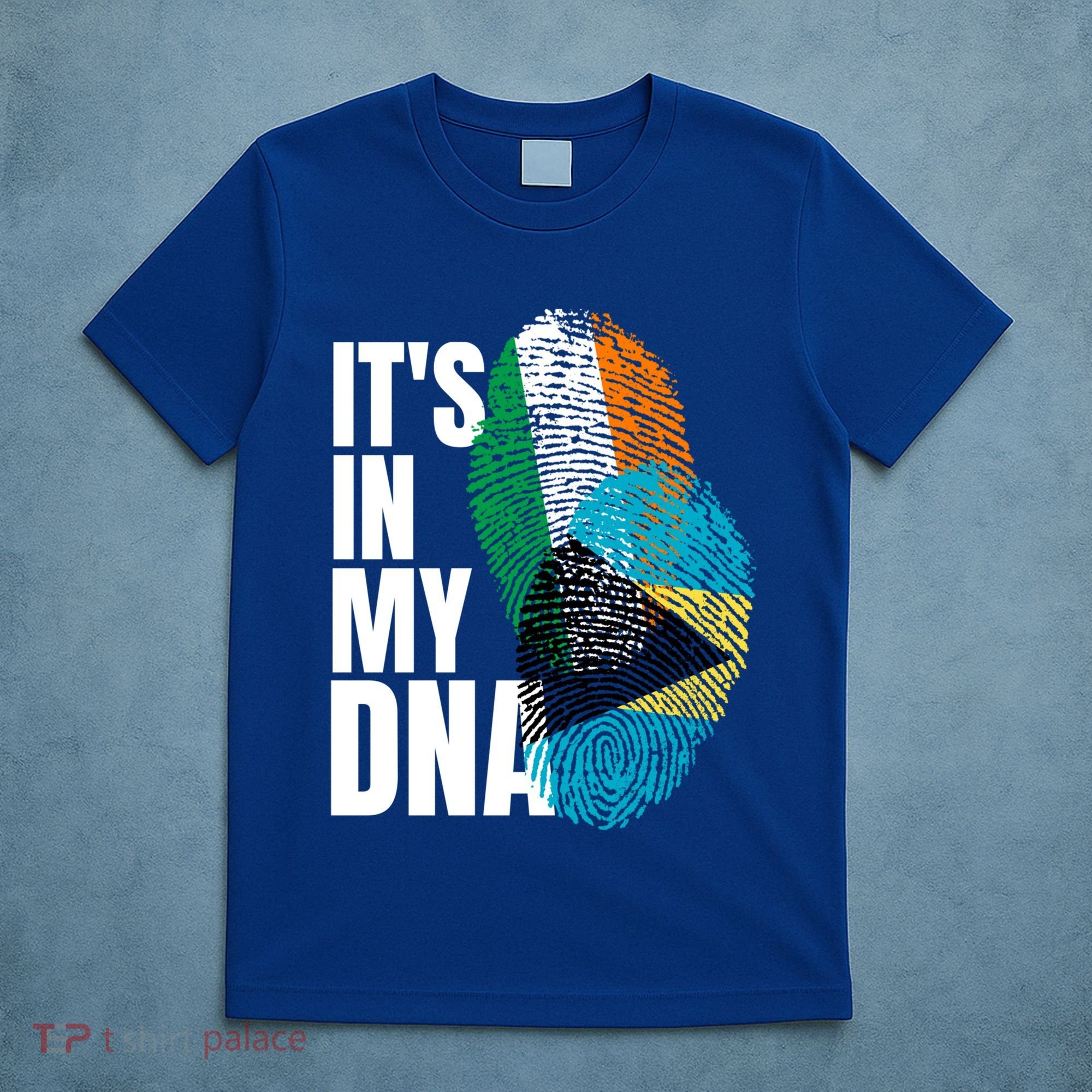 Irish Plus Bahamian Mix Dna Flag Heritage Gift T-Shirt