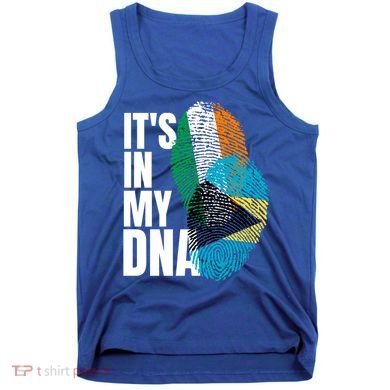 Irish Plus Bahamian Mix Dna Flag Heritage Gift Tank Top