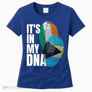 Irish Plus Bahamian Mix Dna Flag Heritage Gift Women's T-Shirt