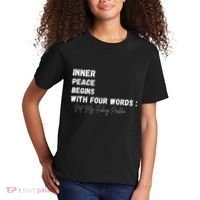Inner Peace Begins With Four Words Not My Fucking Problem Kids T-Shirt thumb 2